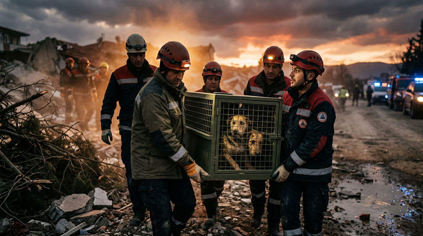 Equipo E.R.A.A. en operación de rescate animal